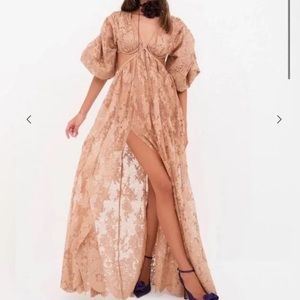 For Love and Lemons Free People Anthropology Louisa Maxi Dress size small NWT